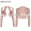 fashion sexy hot sale sexy women blouse in stock lady bandage top