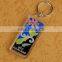 rectangular blank acrylic key tag/plastic key tag