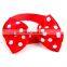 New Arrived Polyester Christmas Series Footprint Bell Pet Dog Bow Ties Collar Bow