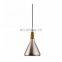 Modern Nordic industrial style Wood top Aluminum Cooper led bar light sconce Pendant Lamp