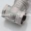 Stainless Steel 304 316 Female Thread Manual Gate Valve With Hand Wheel