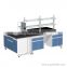 Physical classroom lab work bench with wheel