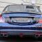 rear bumper For Mercedes Benz S Class W222 change to Barbos carbon fiber Rear Lip 15 16 17