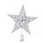 Five-pointed star iron ornaments tree top star sequins vertical five-pointed star Christmas decoration supplies