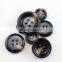Slope fake horn resin garment polyester rod button