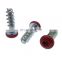 white slotted painted baked head machine screws