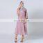 Wholesale Price New Ethnic Long-sleeved Double-layered Loose with Belt Turkey Muslim Elegant Dress Islamic Clothing