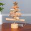 Home decor christmas tree ornament artificial xmas trees mini wooden decoration