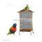 Open Top Rolling Parrot Bird Cage, Parrot Cage with Detachable Stand