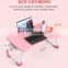 foldable bed white black brown pink green blue cartoon wood educational waterproof small students office computer desk with cup
