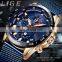 Custom Logo Steel Mesh Bands Fashion Sports Wrist Waterproof Watch Quartz Chronograph Luxury Men Wristwatches