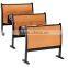 Wooden metal good price school desk with chair classroom furniture TC003-E