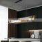Modern Glass LED Chandelier Chrome Lustre LED Pendant Light For Dinning Room Kitchen Led Hanging Lamp