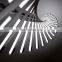 High Quality Modern Custom Irregular Aluminum Acrylic White Black Vintage Big Led Chandelier
