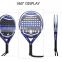Low MOQ 3K Carbon Fiber  Padel Racket BTR-4015 padel racket tennis ball high quality paddle racket