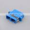 Optic coupler 2 Port Dual core SC PC UPC Single mode Duplex Blue Fiber Optic Adapter
