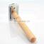 mens high quality  durable reusable  eo-friendly double edge natural maple wood handle shaving safety razor