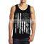 Scoop bottom custom Tank tops for men cotton spandex jersey tanks wholesale gym wear tops