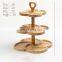 Large Capacity Wedding Cupcake Holder Cake Stand Bamboo Serving Tray Fruit Candy Display Tower