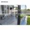 Wall Mounted Summer Garden Glass Canopy Sunroom Veranda Cover Patio Terrace Roof With Frameless Multi track Sliding Glass Door
