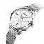 Skmei 1528 fashion rose gold mesh strap women wrist watch japan movt stainless steel back lady quartz watch
