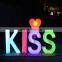 2021 lighting led 26 led letter lighting KISS ME LOVE  MARRY ME light