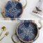 New Decor Round Seagrass Serving Tray With Carrying Handle Set Of 2 Vietnam Supplier