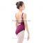 Adult Girls Ballet Leotards Graceful Camisole Leotards with V Neck Unique Design Gymnastic Leotard