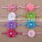 fashion wholesale top baby elastic headband flower hair accessories MY-AD00013