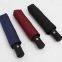 Three fold automatic sunscreen umbrella with black glue