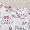 3pcs Newborn Baby's Solid Color/Cartoon Bowknot Dog Print Long Sleeve Footie, Toddler & Infant Girl's Comfy Footed Romper For Spring Fall