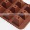 15-Cavity flexible custom chocolate bar molds