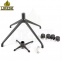 Black Aluminum Pitched Outdoor Swivel Chair Base