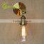Loft Glass Shade Wall Sconce Bedside Vintage Solar Wall Light for Corridor