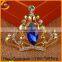 New design zinc alloy rhinestone crown brooch
