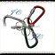 Green promotional simple metal carabiner multitool with keyring