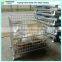 Half open collapsible welded mesh container