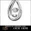 925 silver smooth Drops pendant for tibetan ghau pendant