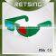 Red Blue Cyan Paper Carton 3D Anaglyph Glasses Custom Logo Paper 3D Glasses