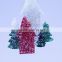 new style Sweet House in snow and Christmas trees Christmas decoration