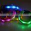 Fashional Colorful led lights pet collars, shining nylon pet necklace