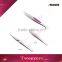 2015 New Design eyebrow professional cosmetic tweezers