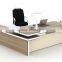 melamine bookcase office with desk office layout table (SZ-ODT654)