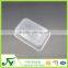 Disposable 500ml white plastic food container with lid