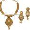Indian Traditional Antique Look Gold Polish Necklace For Women