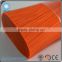 Triangular profile transparent orange shiny color PET broom fiber with good elastic