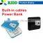 mini power pack and mobile phone charger portable power bank 7800 mah