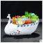 Garden supplies attractive peacock animal colorful plastic flower pot                        
                                                                                Supplier's Choice