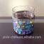 colored mosaic glass bathroom accessory set,glass tray