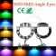 2014 60mm-160mm color changing angle eyes 5050 smd rgb led angel eyes